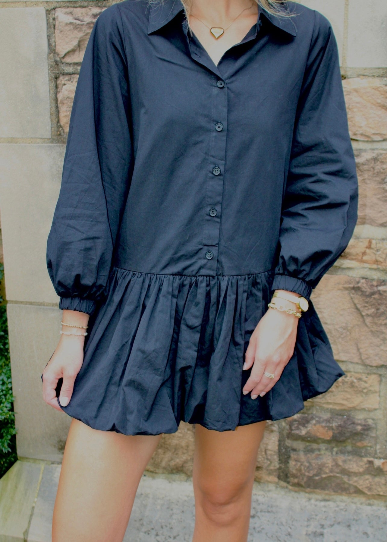 Delaney Bubble Hem Dress