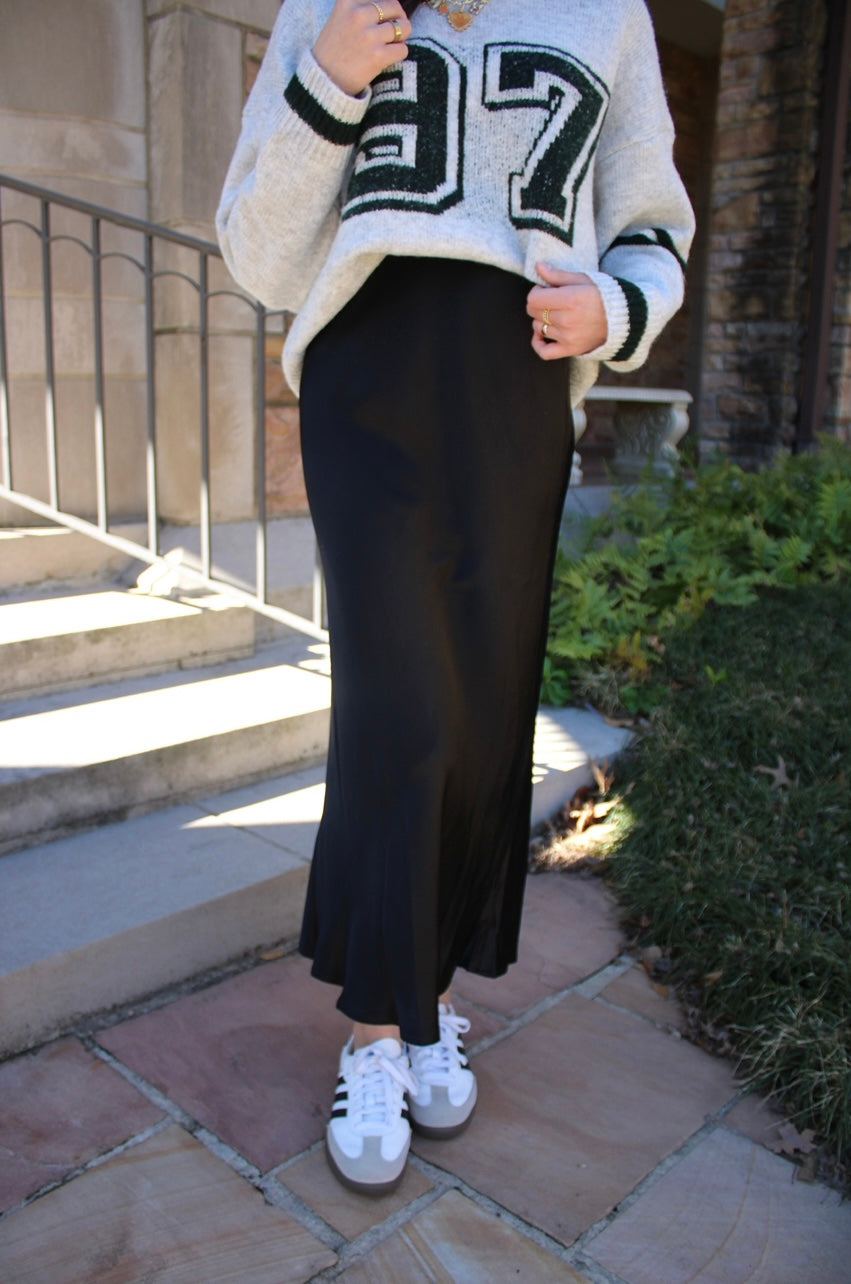 Celine Silk Maxi Skirt