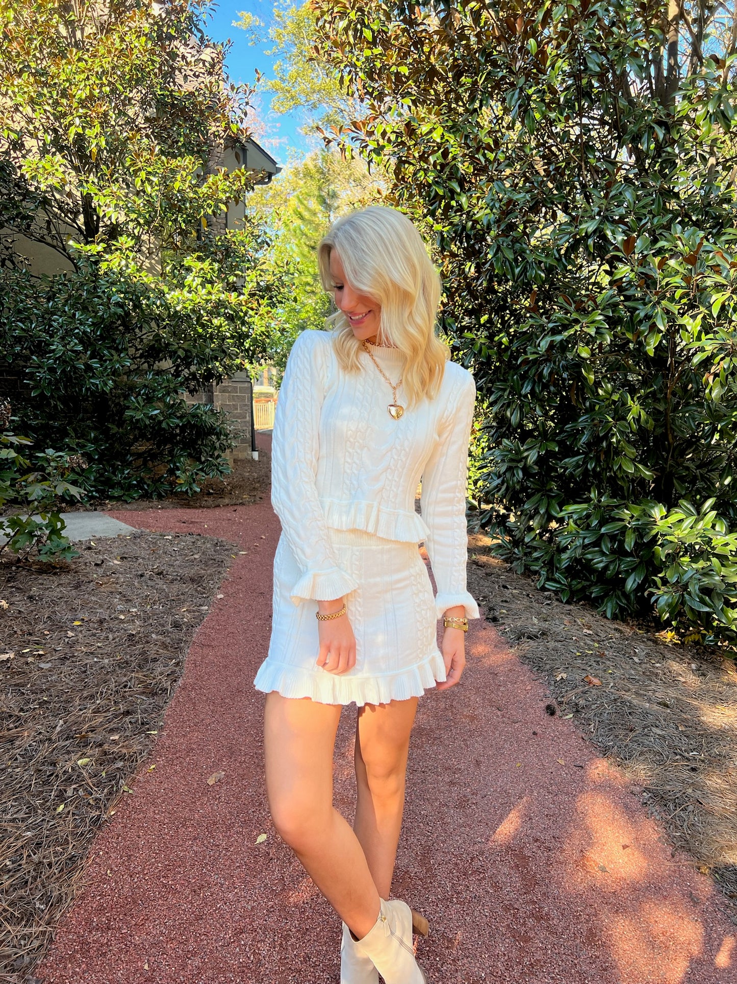 White Sweater Set