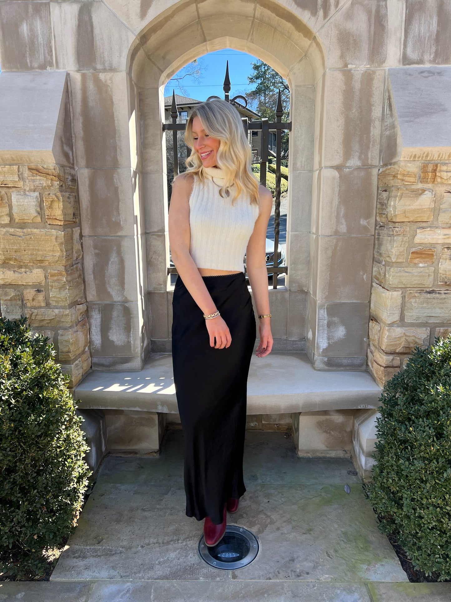 Celine Silk Maxi Skirt