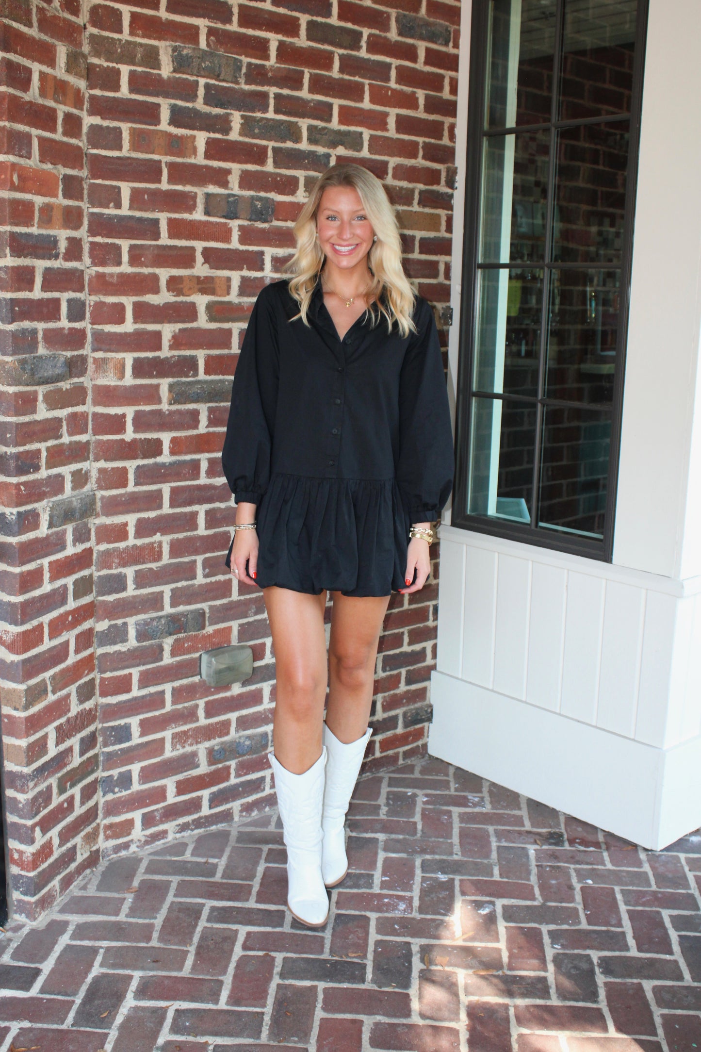 Delaney Bubble Hem Dress