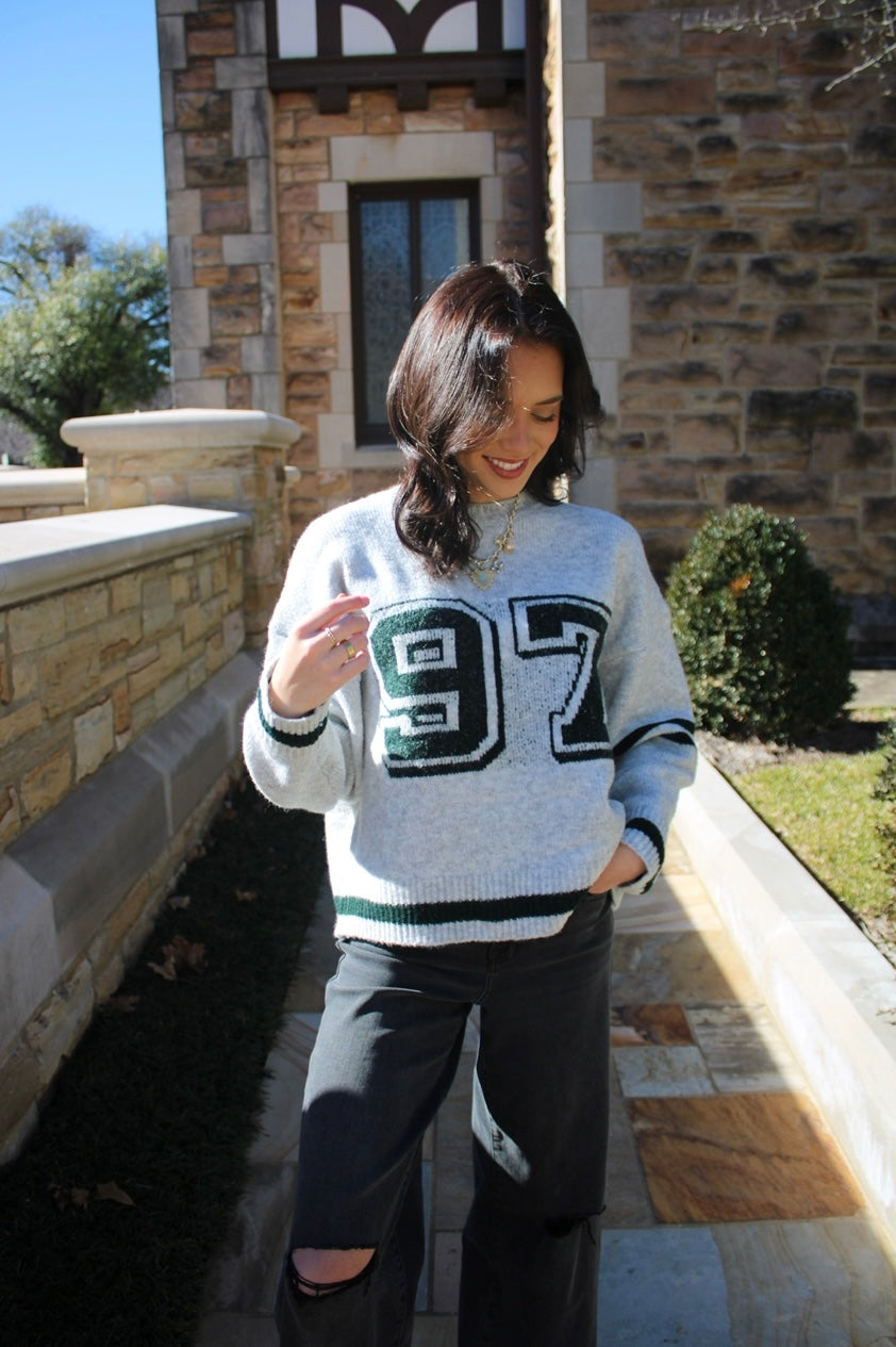 Melange Grey Sweater