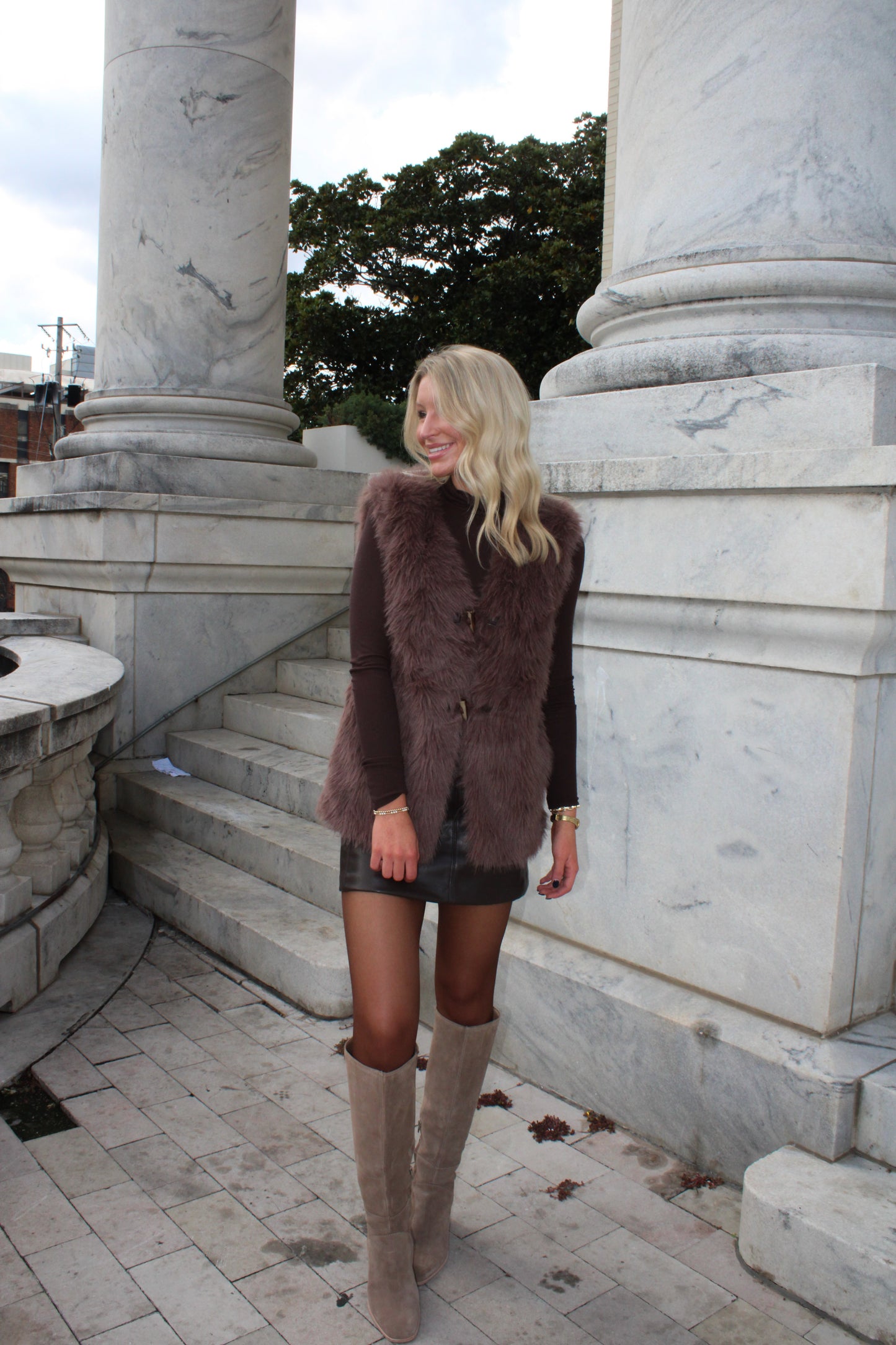 Faux Fur Oversized Vest