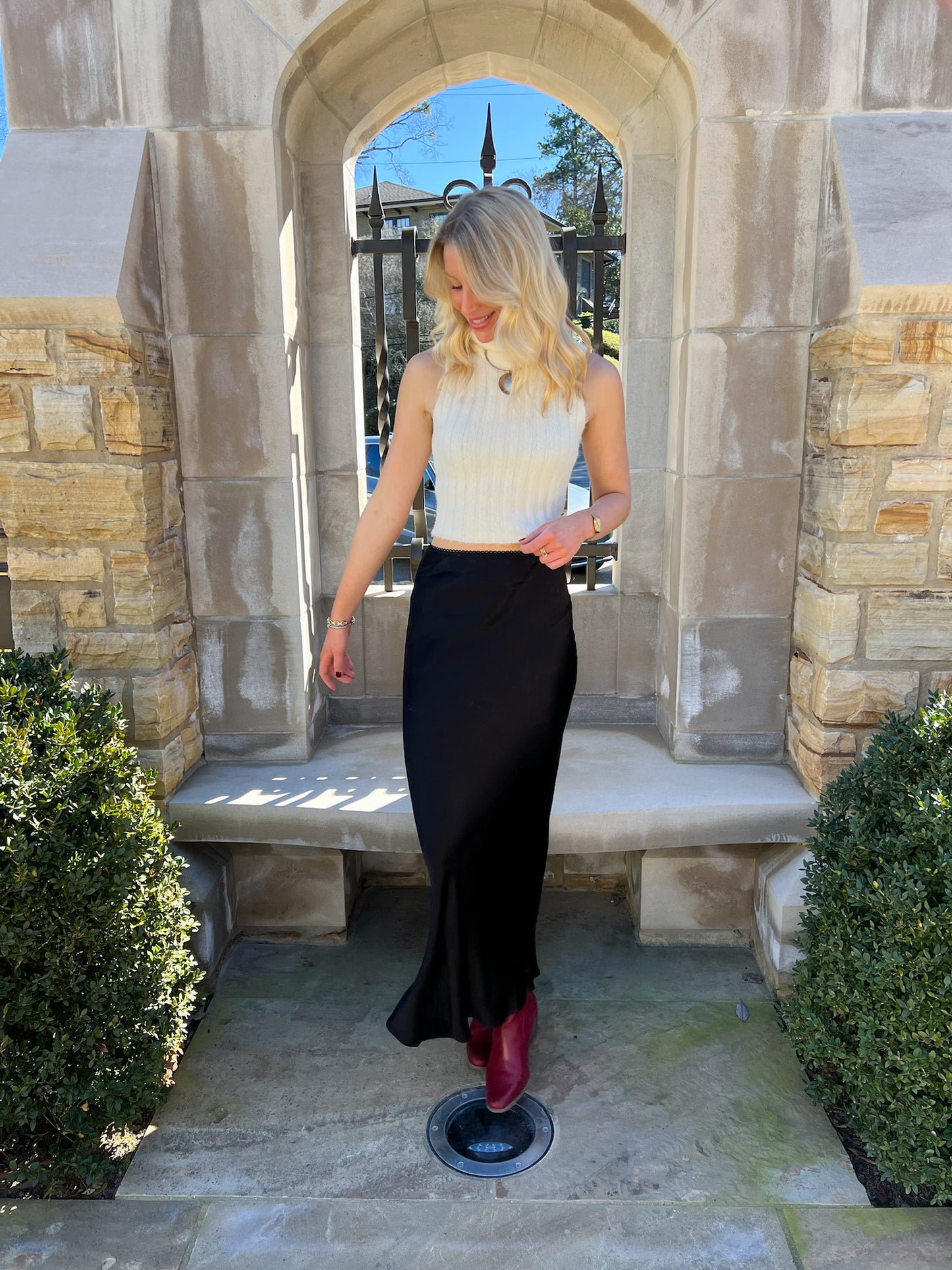 Celine Silk Maxi Skirt