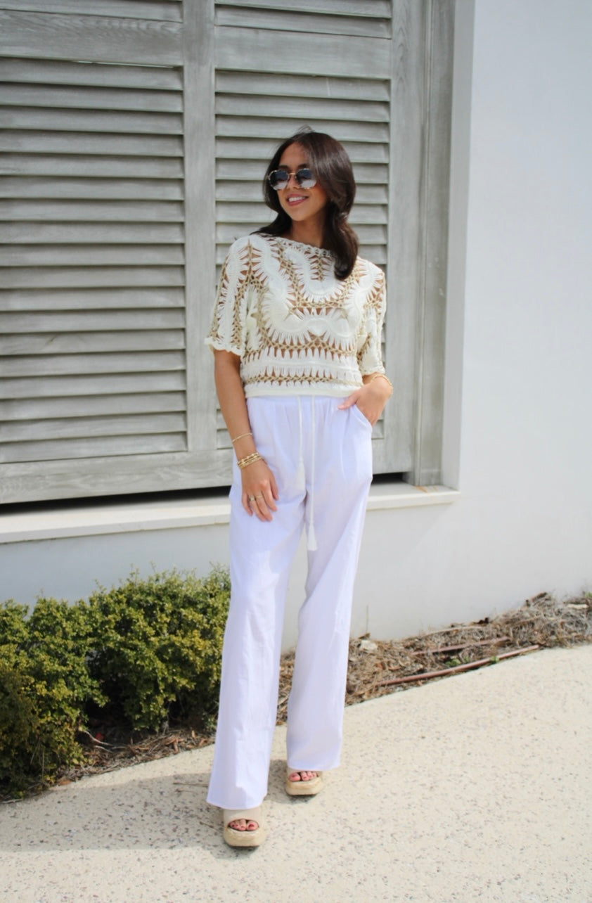 Charlotte Crochet Top
