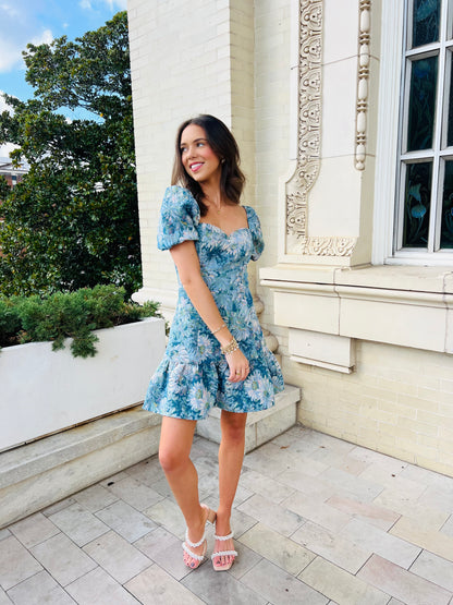 Jacqueline Lace Up Mini Dress
