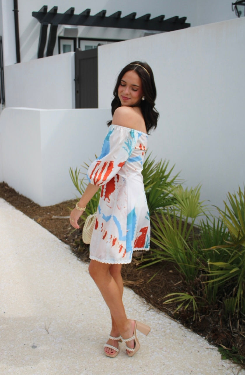 Ellis Patchwork Mini Dress