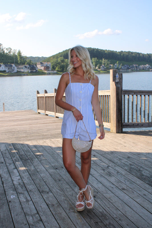 Rory Striped Romper