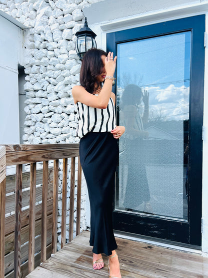 Celine Silk Maxi Skirt