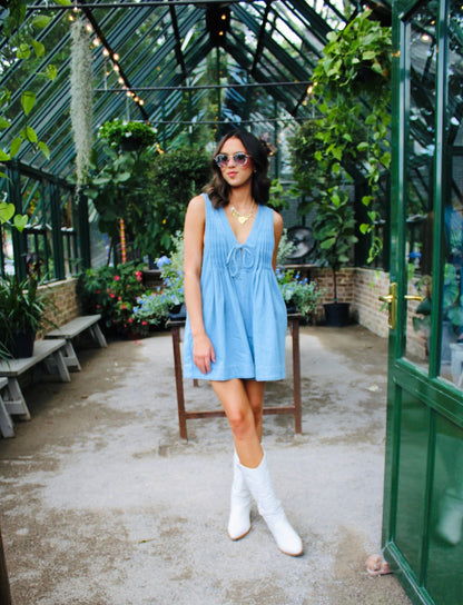 Hadley Grace Denim Romper