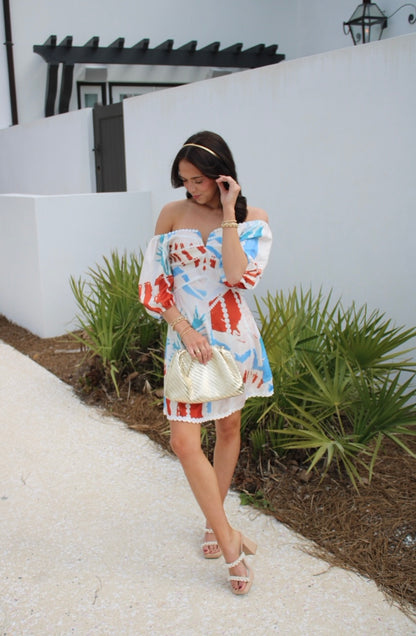 Ellis Patchwork Mini Dress