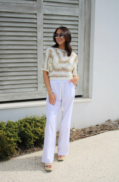 Charlotte Crochet Top