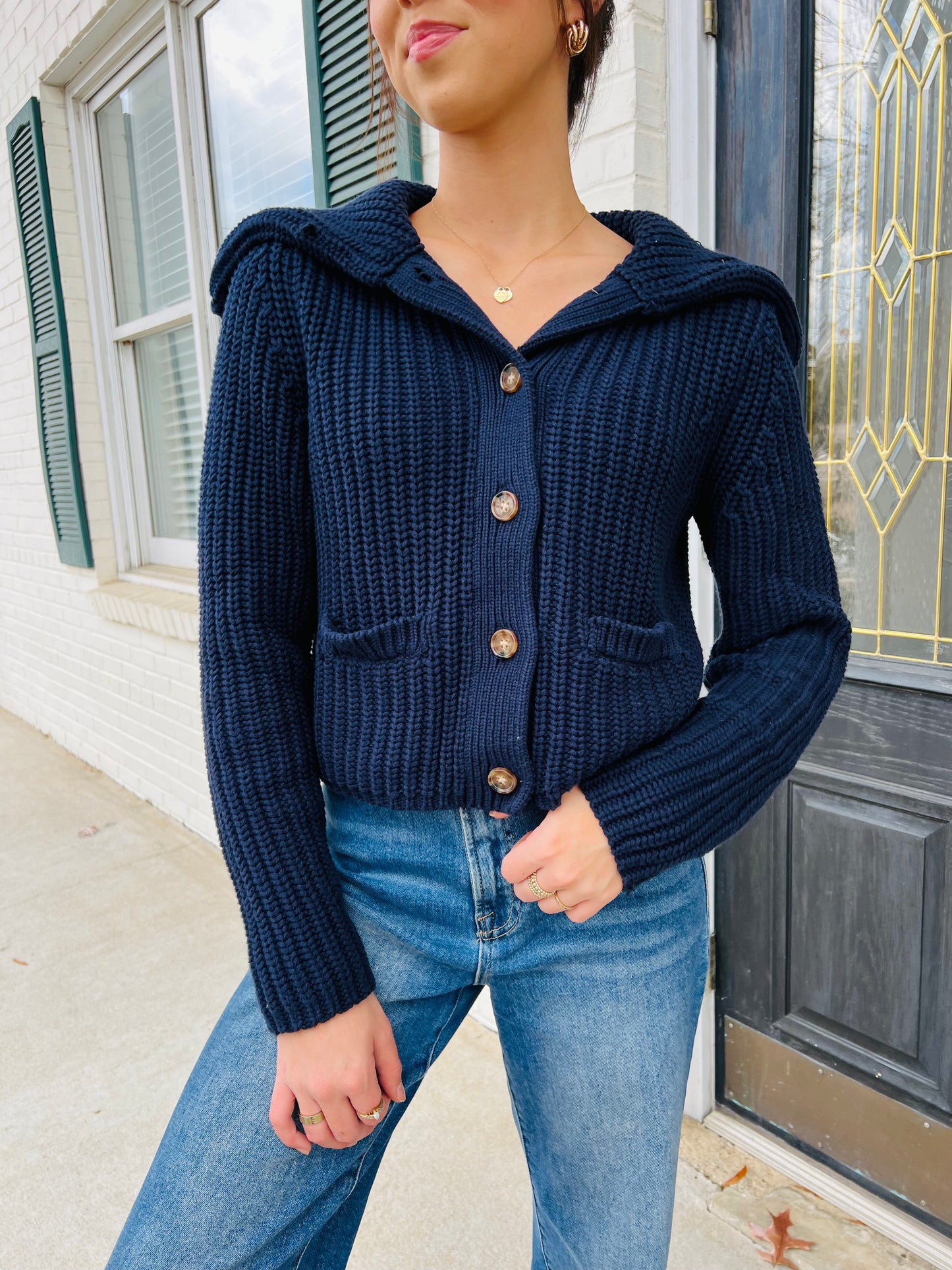 Bella Button Up Knit Sweater